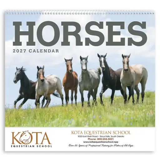 Horses Wall Calendar