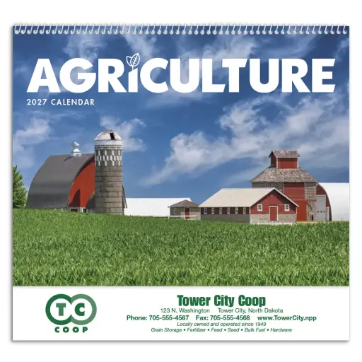 Agriculture Wall Calendar - Spiral