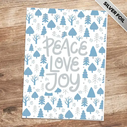 Peace Love & Joy Holiday Card