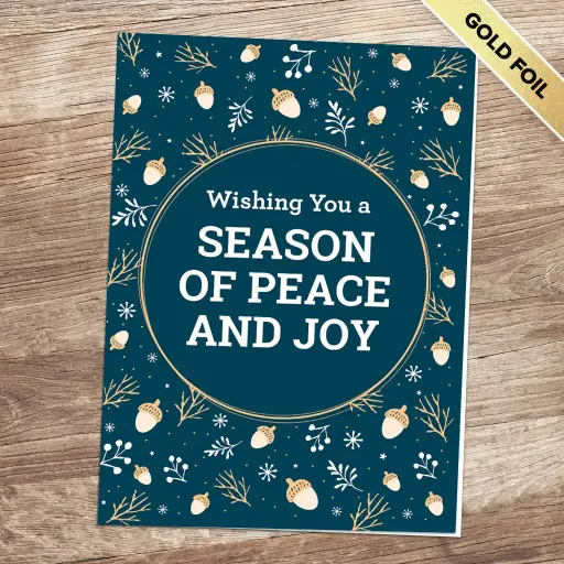 Wishing You Peace & Joy Holiday Card