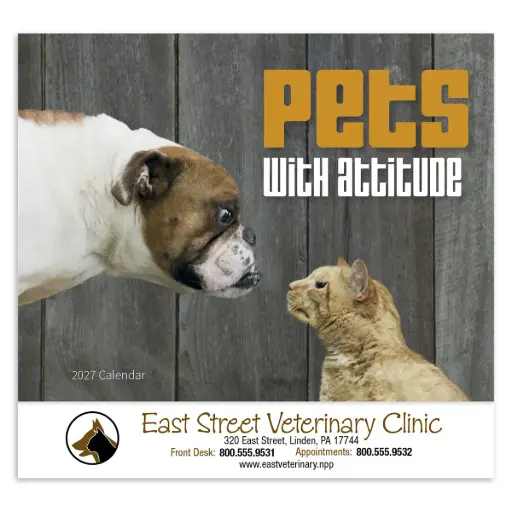 Pets with Attitude Wall Calendar